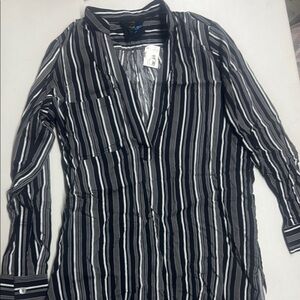 Blue Life Striped Long Sleeve Dress